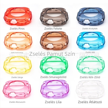 Átlátszó TPU Glacier Jelly tok az Apple Watch szíjhoz, kompatibilis az Apple Watch Series 8/Ultra/SE/7/6/5