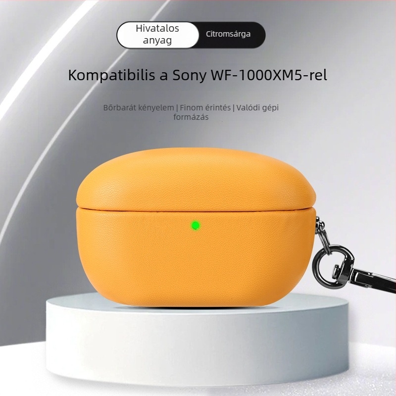 WF-1000XM5 Bluetooth fülhallgató védőtok – műbőr, teljes lefedettség, kézzel készített, testreszabás támogatott
