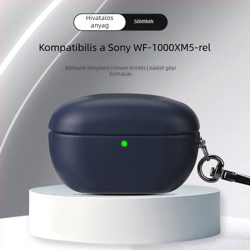 WF-1000XM5 Bluetooth fülhallgató védőtok – műbőr, teljes lefedettség, kézzel készített, testreszabás támogatott