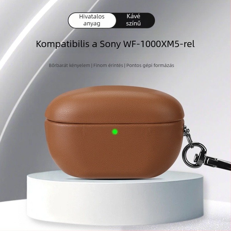 WF-1000XM5 Bluetooth fülhallgató védőtok – műbőr, teljes lefedettség, kézzel készített, testreszabás támogatott