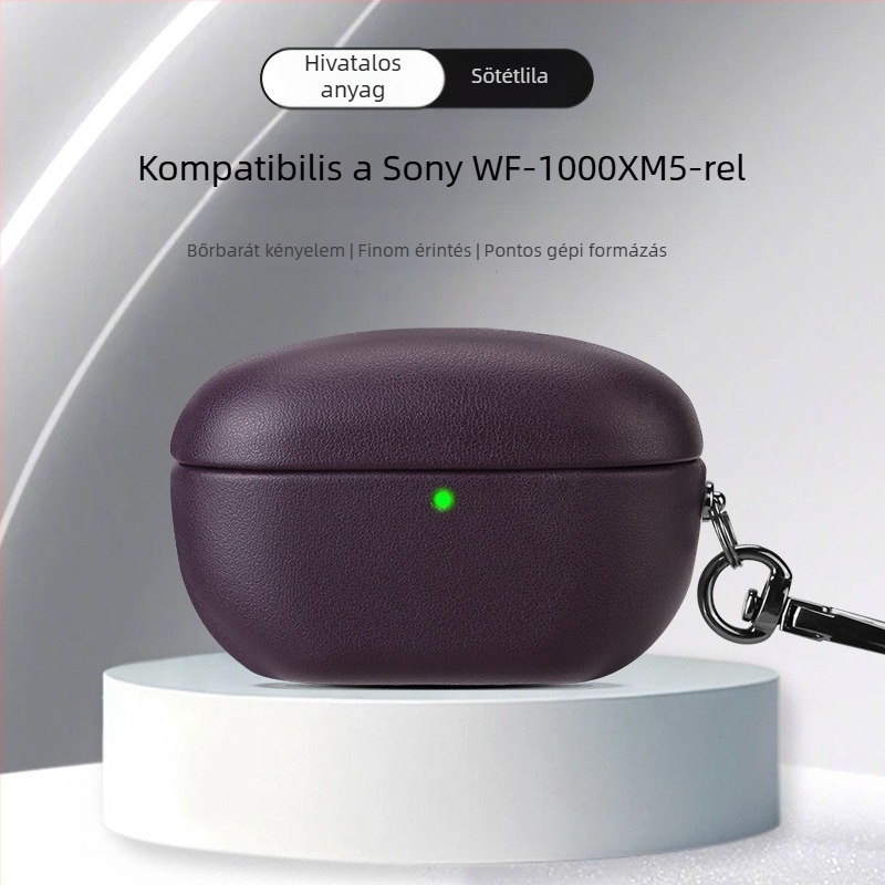 WF-1000XM5 Bluetooth fülhallgató védőtok – műbőr, teljes lefedettség, kézzel készített, testreszabás támogatott