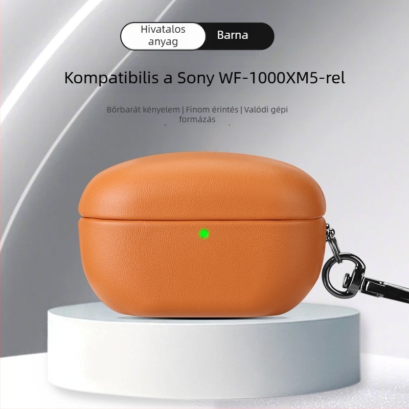 WF-1000XM5 Bluetooth fülhallgató védőtok – műbőr, teljes lefedettség, kézzel készített, testreszabás támogatott