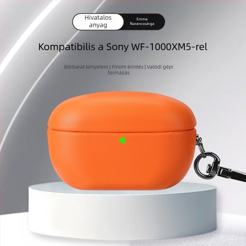 WF-1000XM5 Bluetooth fülhallgató védőtok – műbőr, teljes lefedettség, kézzel készített, testreszabás támogatott