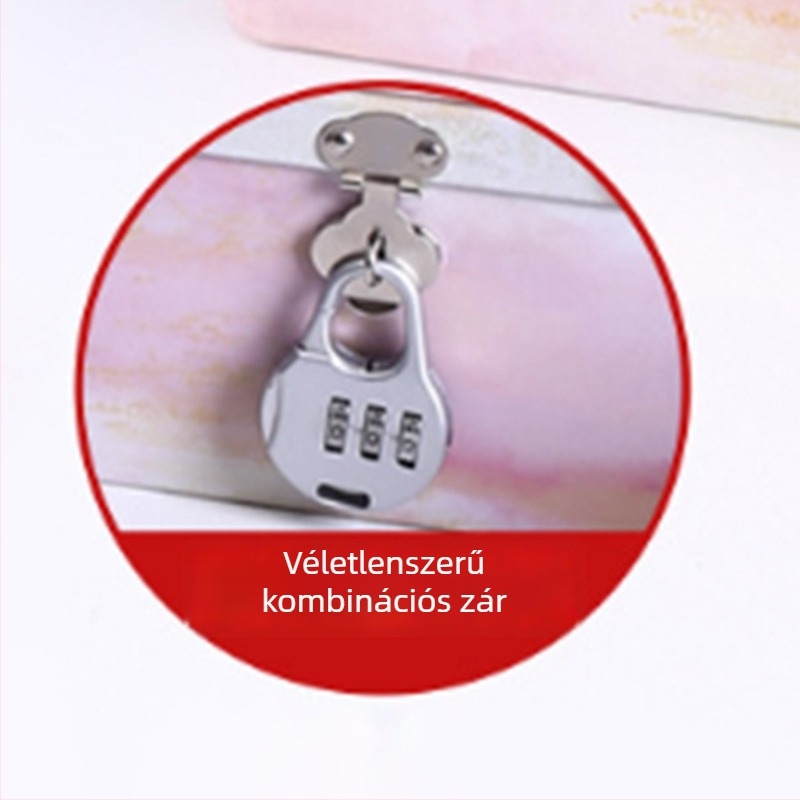 Zárható tinplate asztali tároló doboz, 24 db, 380 g
