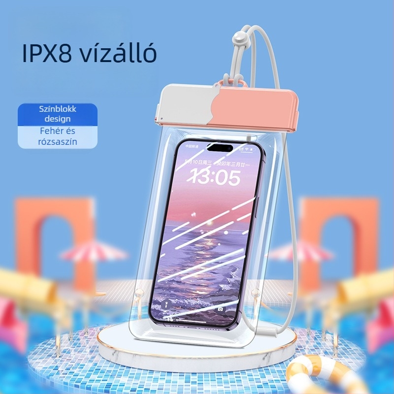 Vízálló telefon tok érintőképernyőhöz — ABS+TPU, kapacitás 7.2, poliészter anyag, rajzfilm-stílus, logó nyomtatása