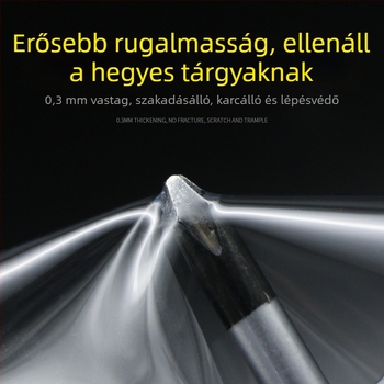 Autóajtó küszöb védőfilm Rhino bőr textúrával, átlátszó TPU védőfólia, öntapadós telepítés, láthatatlan, karcolás- és ütközésálló