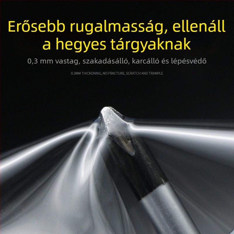 Autóajtó küszöb védőfilm Rhino bőr textúrával, átlátszó TPU védőfólia, öntapadós telepítés, láthatatlan, karcolás- és ütközésálló