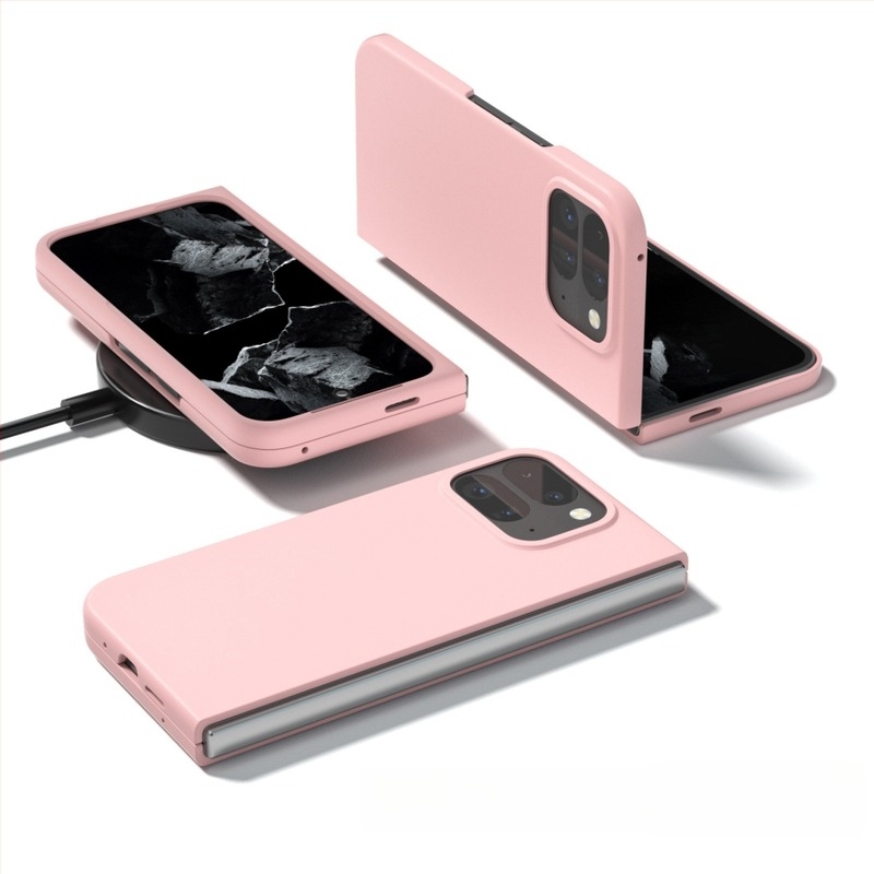 Google Pixel 9 Pro Fold hajtogatható telefonvédő — PC keményhéj, egyszínű, selymes tapintású felület