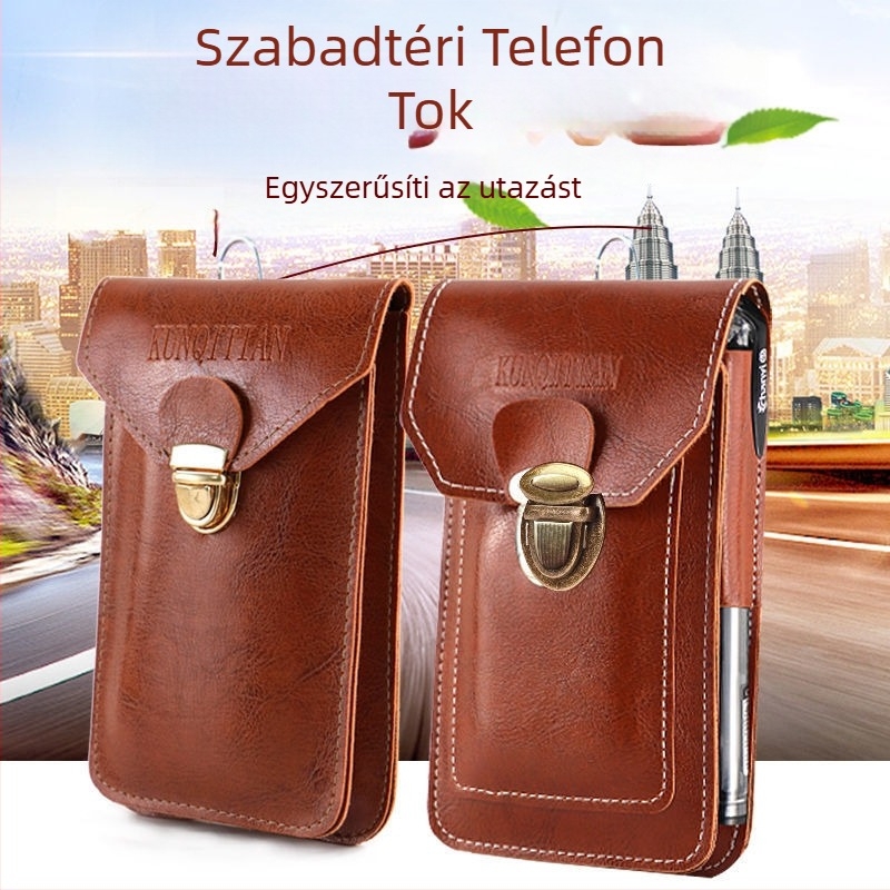 Corduroy mobiltelefon-táska PU bélés és fedett nyílással, üzleti utakhoz, 2018 tavasz