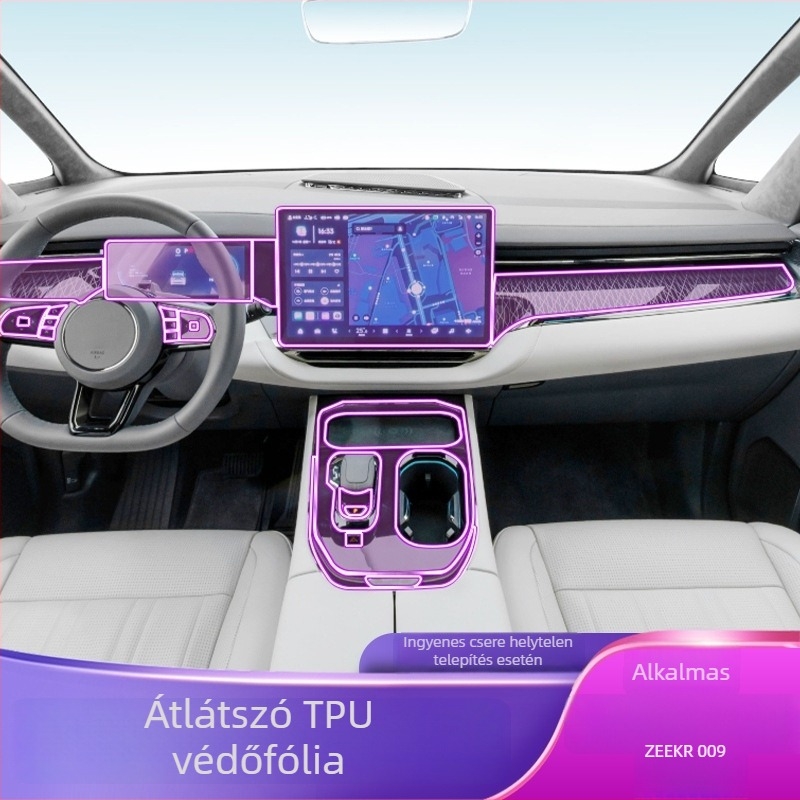 PET központi műszerfal kijelzővédő, univerzális, magas és alacsony hőmérsékletnek ellenálló, Luxury Gift