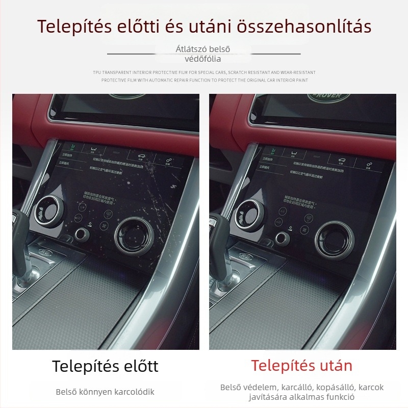 PET központi műszerfal kijelzővédő, univerzális, magas és alacsony hőmérsékletnek ellenálló, Luxury Gift