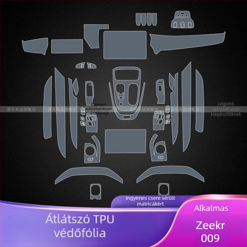 PET központi műszerfal kijelzővédő, univerzális, magas és alacsony hőmérsékletnek ellenálló, Luxury Gift