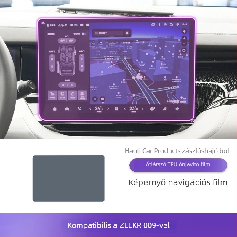 PET központi műszerfal kijelzővédő, univerzális, magas és alacsony hőmérsékletnek ellenálló, Luxury Gift