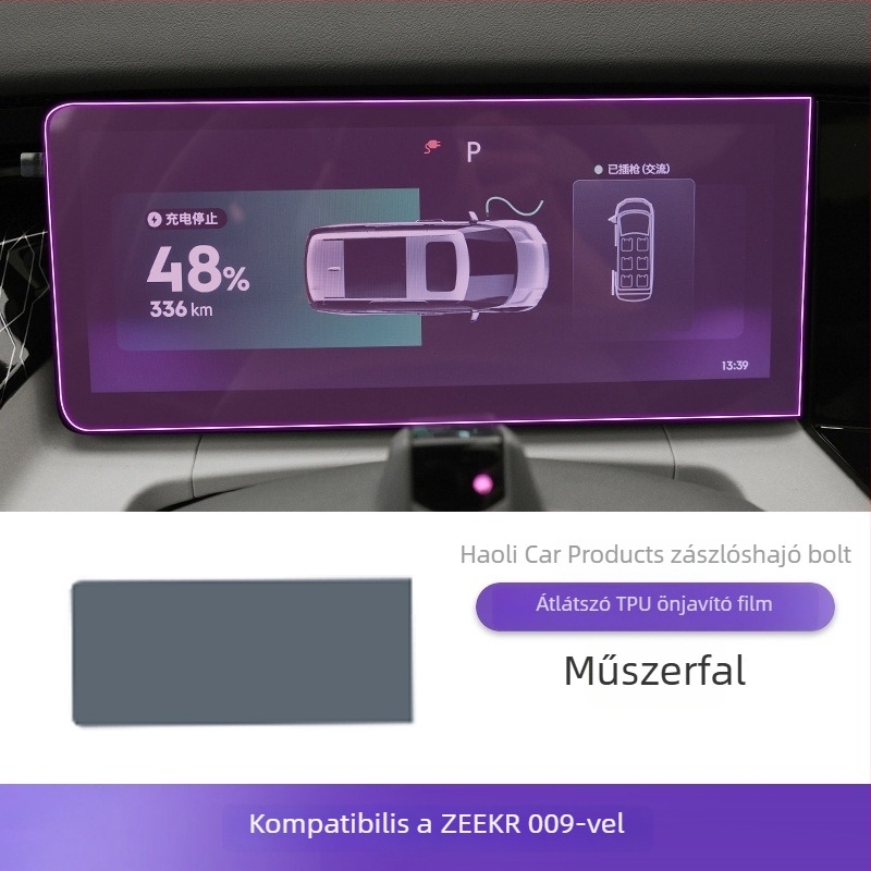 PET központi műszerfal kijelzővédő, univerzális, magas és alacsony hőmérsékletnek ellenálló, Luxury Gift