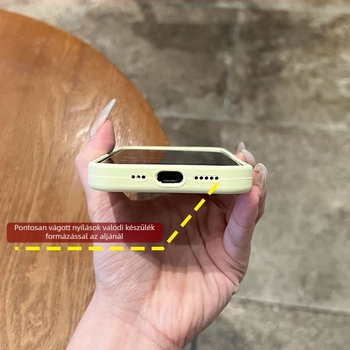 Folyékony szilikonból készült tok iPhone 17 Pro Max-hoz, integrált mágneses állvánnyal és ütésálló védelemmel, skandináv stílus.