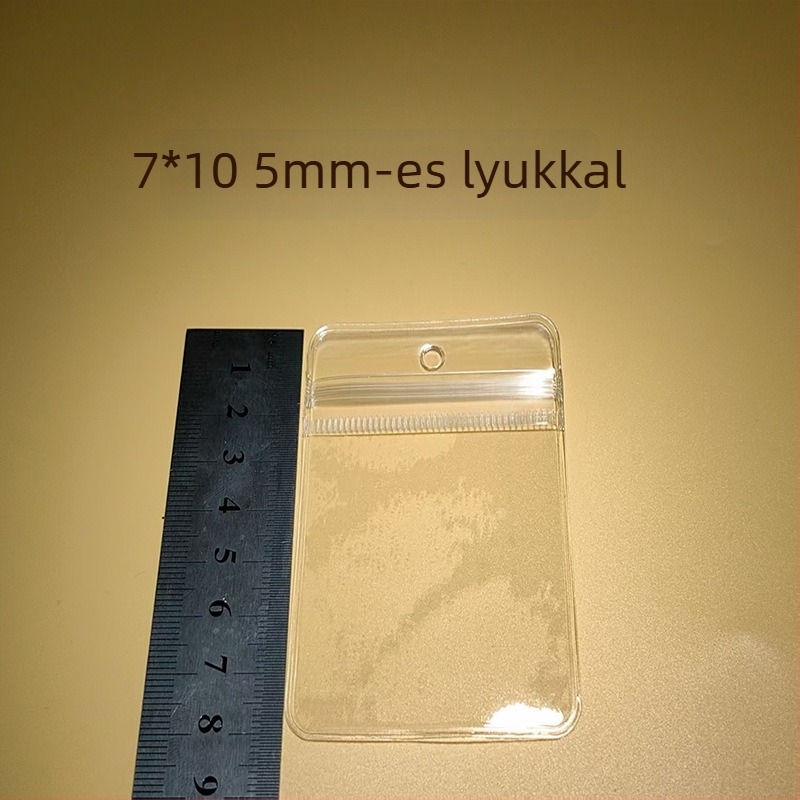 PVC ékszer tároló tasak lyukakkal, önzáró, rendkívül átlátszó és vízálló