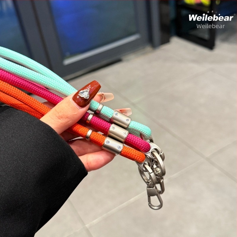 Női stílusú telefonzsinór anti-lopás funkcióval, állítható rövid pánt, vastag és strapabíró műanyagból