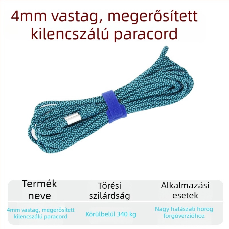 Élőhalas zsinór – acélsodronnyal megerősített, DIY kiegészítő