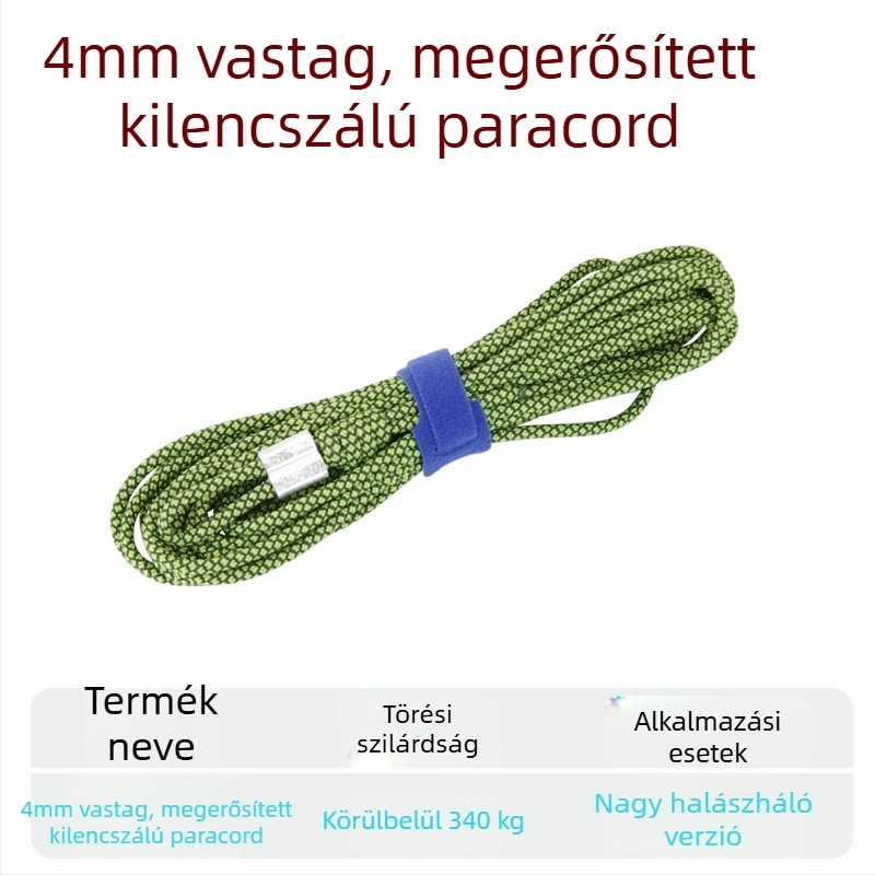 Élőhalas zsinór – acélsodronnyal megerősített, DIY kiegészítő
