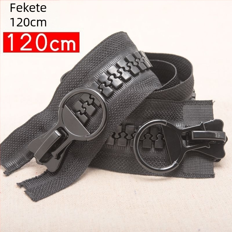 Cipzárhúzó cipőkhöz, dupla végű nylon kiegészítő, márka Unique, kompatibil más cipzárokkal