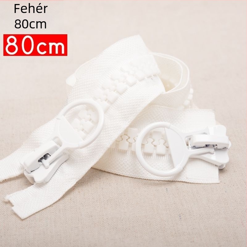 Cipzárhúzó cipőkhöz, dupla végű nylon kiegészítő, márka Unique, kompatibil más cipzárokkal