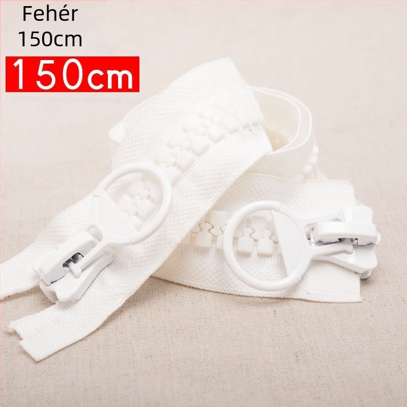 Cipzárhúzó cipőkhöz, dupla végű nylon kiegészítő, márka Unique, kompatibil más cipzárokkal