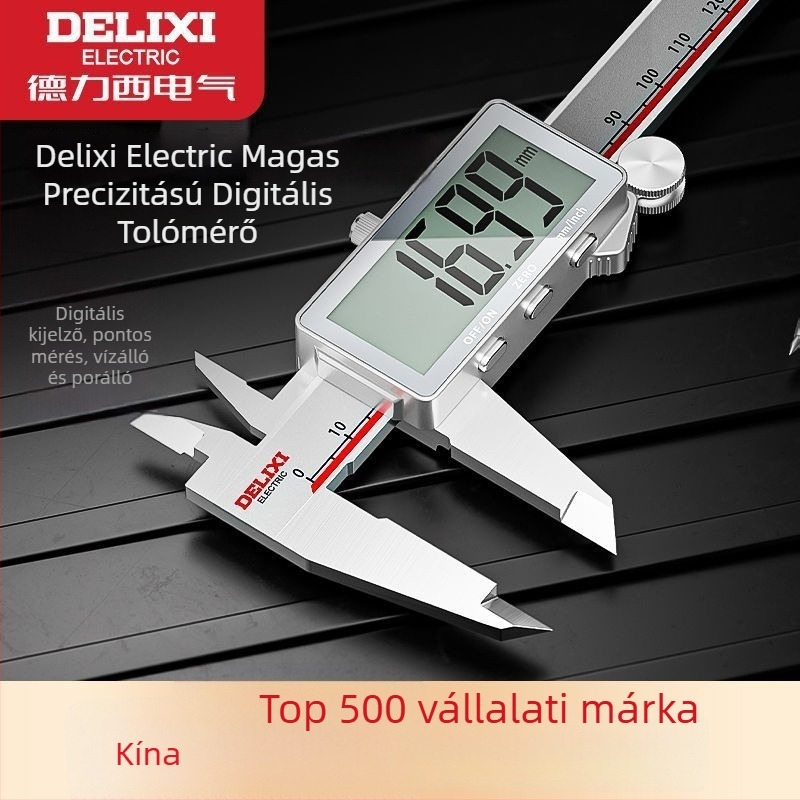Elektronikus Vernier tolómérő digitális kijelzővel – magas pontosság, ipari osztály, háztartási használatra
