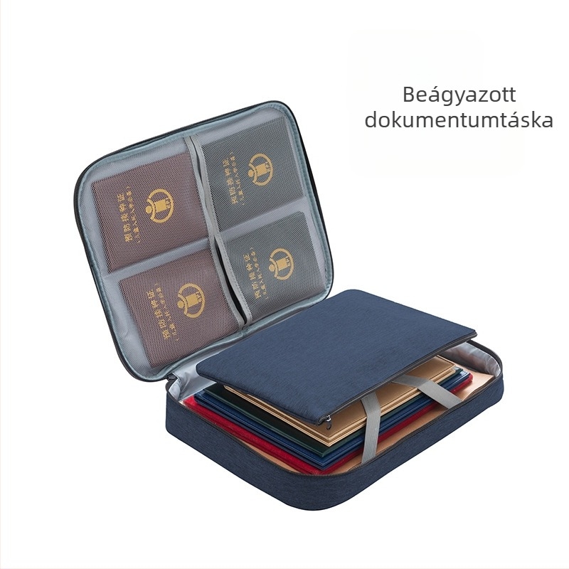 Huacai Többszintű kártya/ID szervező, kocka alakú, kationos anyagú, zárható, utazáshoz