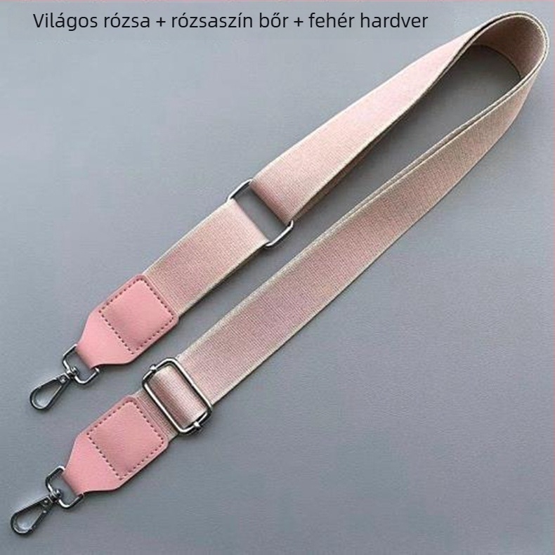 Állítható táskaváll-pánt két csattal, poliészter vászon és PU bőr
