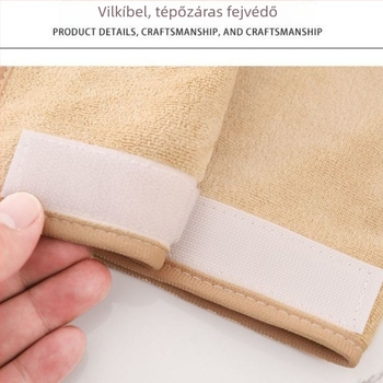 Szépségszalon törölközőkészlet: párnátörölköző, mellkas törölköző lyukkal, ágyneműtörölköző és turbántörölköző; mikroszálas anyag, 430 gsm, 80% mikroszál + nylon; logóval testre szabható; hímzett él