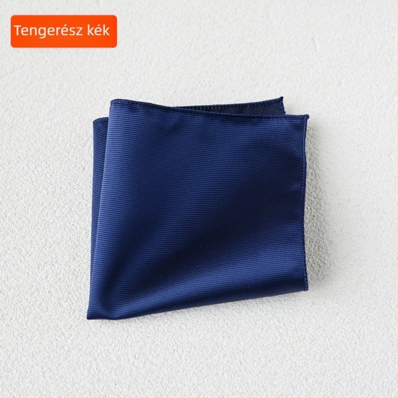 Zsebkendő - poliészter selyem, könnyű luxus stílus, Jacquard szövés, egyszínű mintázat