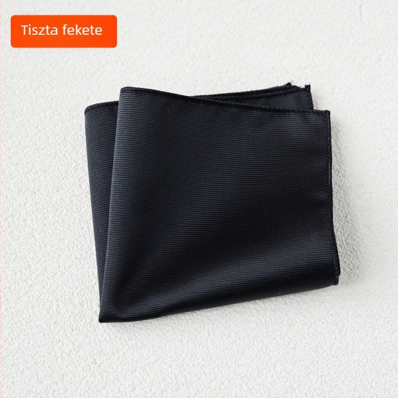 Zsebkendő - poliészter selyem, könnyű luxus stílus, Jacquard szövés, egyszínű mintázat