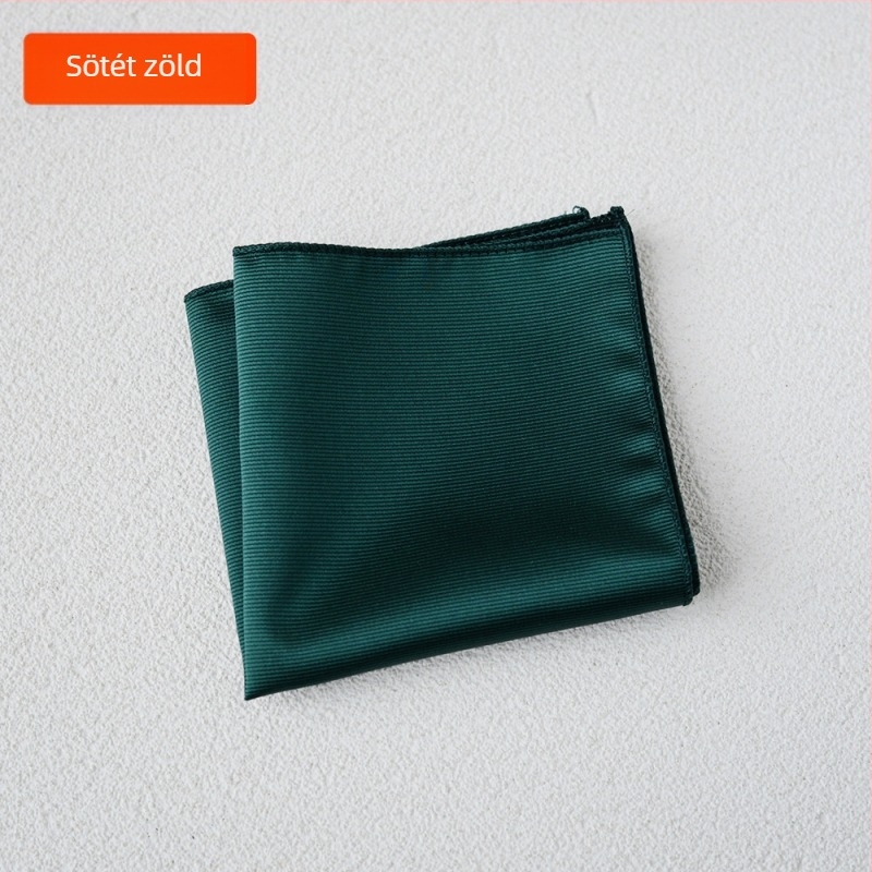 Zsebkendő - poliészter selyem, könnyű luxus stílus, Jacquard szövés, egyszínű mintázat