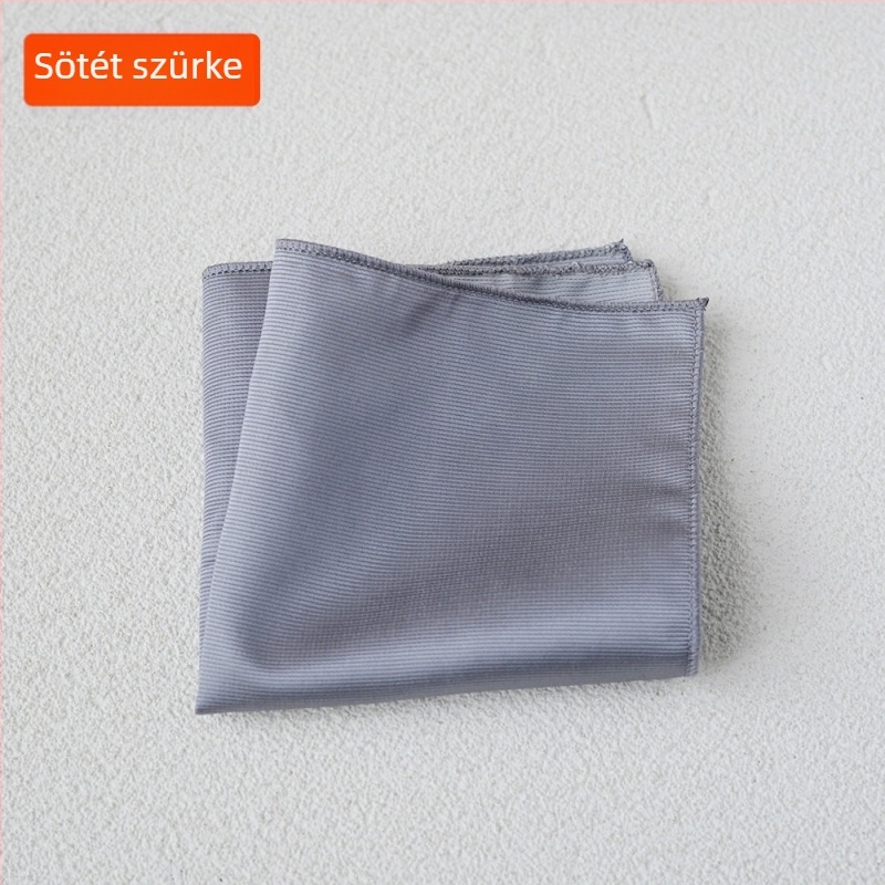 Zsebkendő - poliészter selyem, könnyű luxus stílus, Jacquard szövés, egyszínű mintázat
