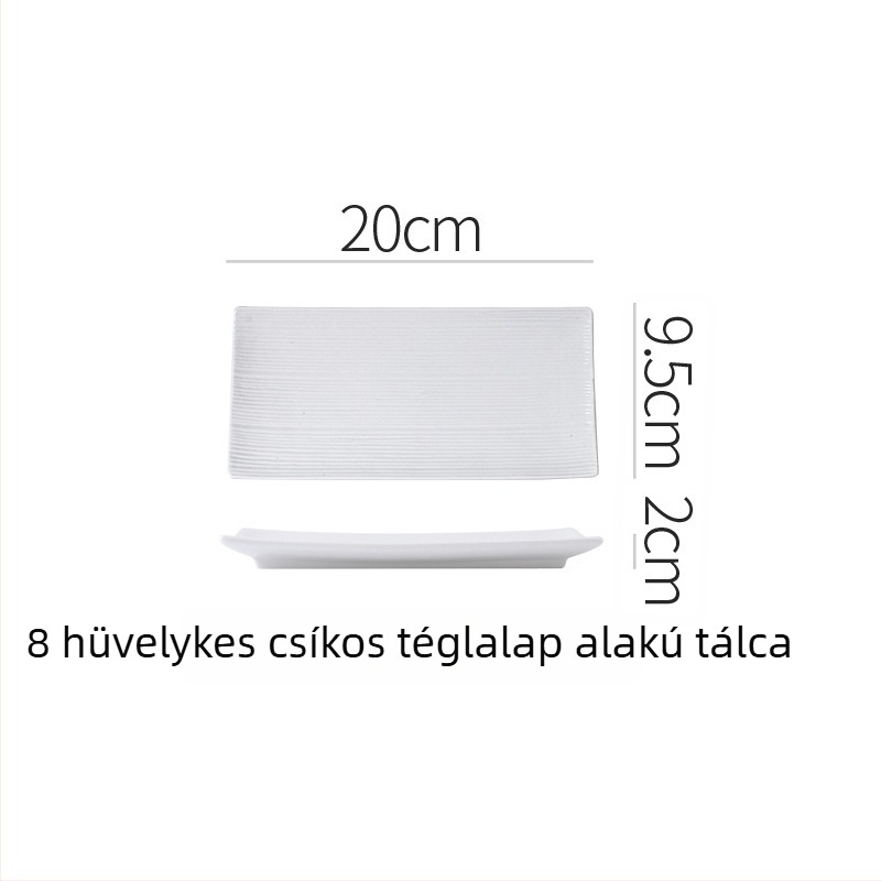Porcelán lapos tál, rendhagyó formájú, modern minimalista stílus, mikrohullámú sütőbe használható