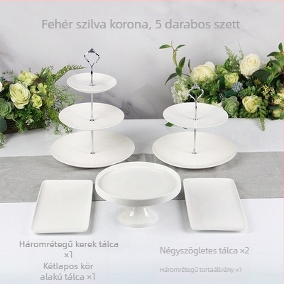 Porcelán desszertasztal kiállító állvány, Yajad, Nordic Wind stílus, egyszerű stílus