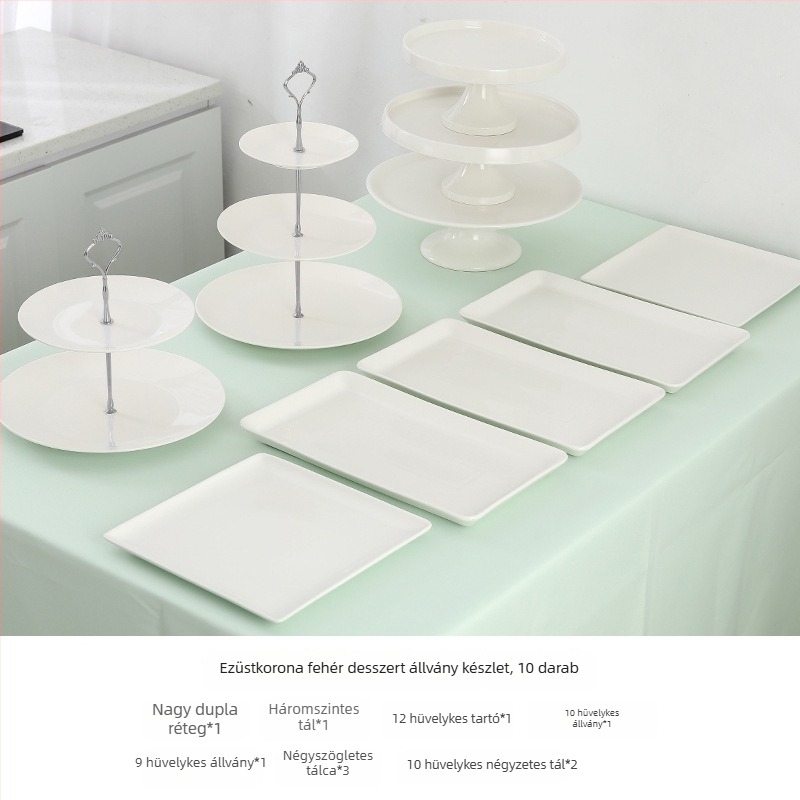 Porcelán desszertasztal kiállító állvány, Yajad, Nordic Wind stílus, egyszerű stílus