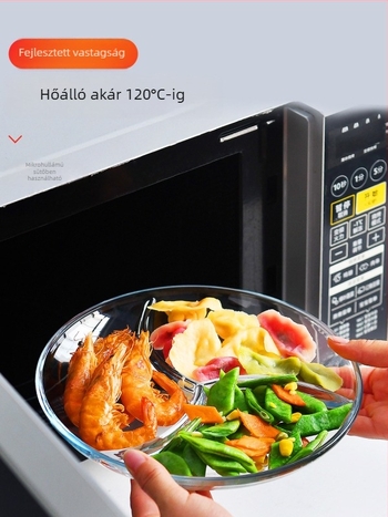 Üveg gyümölcstál rekeszes kialakítással, otthoni használatra, könnyű lux stílus a nappaliba