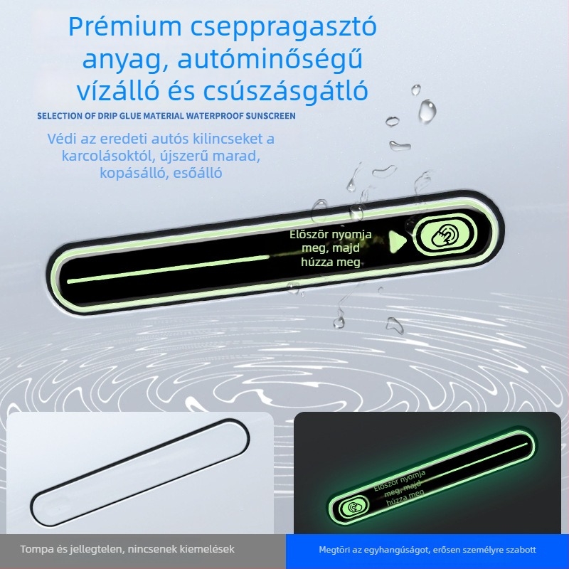 Fénylő ajtófogantyú védő matrica Leapmotor C11/C01 – epoxigyanta karcolásvédő film