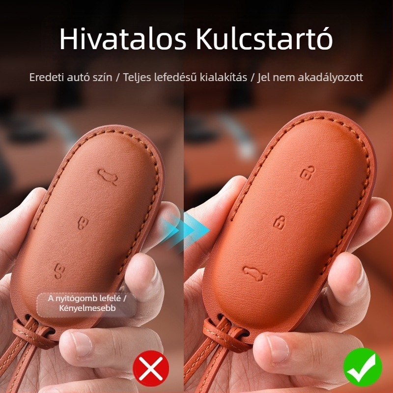 Ideal L6-L9 autókulcs védőtok, PVC anyag, magas színvonalú stílus