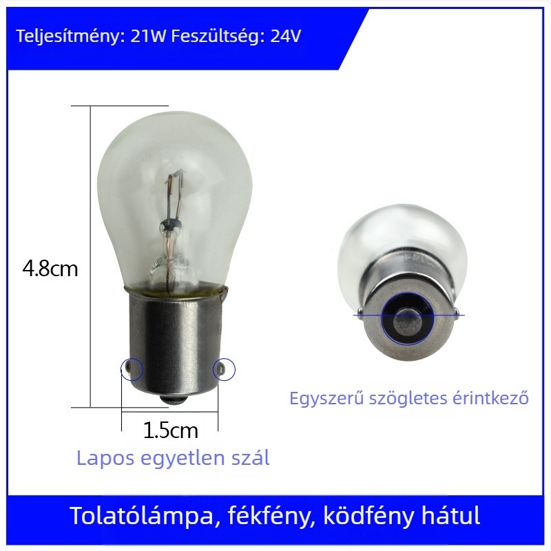 12V/24V Féklámpa és Hátsó Fény, Visszafordító és Indexjelző funkcióval – Autók és Teherautókhoz