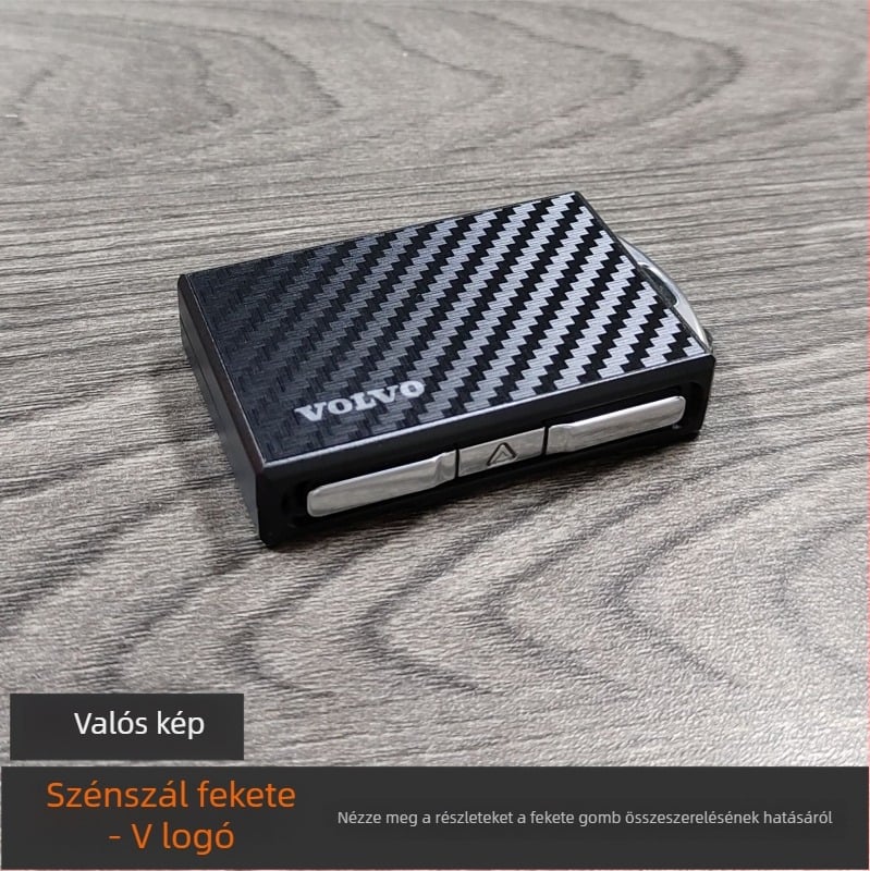 Volvo kulcsház ötvözetből, kompatibilis XC60, S90, S60, XC40, XC90, V60, V90 modellekkel, prémium kialakítás