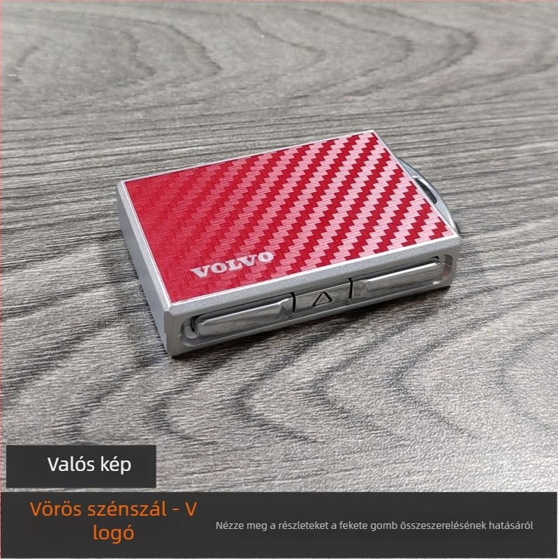 Volvo kulcsház ötvözetből, kompatibilis XC60, S90, S60, XC40, XC90, V60, V90 modellekkel, prémium kialakítás
