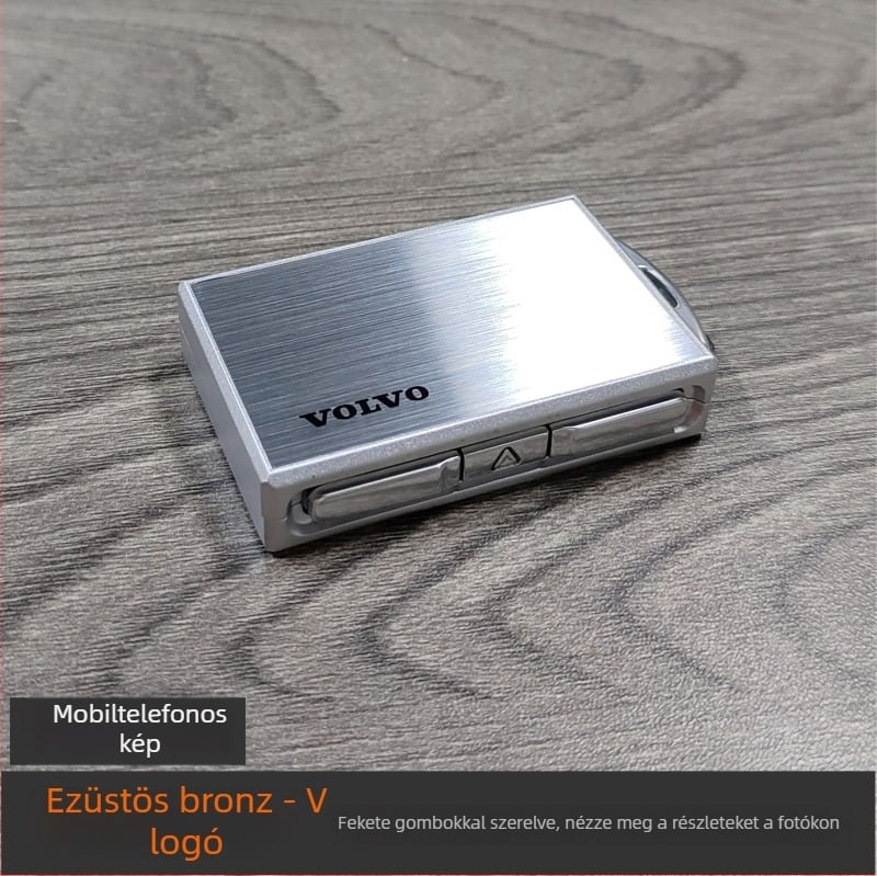 Volvo kulcsház ötvözetből, kompatibilis XC60, S90, S60, XC40, XC90, V60, V90 modellekkel, prémium kialakítás