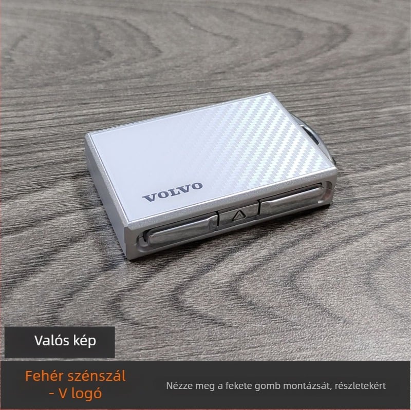 Volvo kulcsház ötvözetből, kompatibilis XC60, S90, S60, XC40, XC90, V60, V90 modellekkel, prémium kialakítás