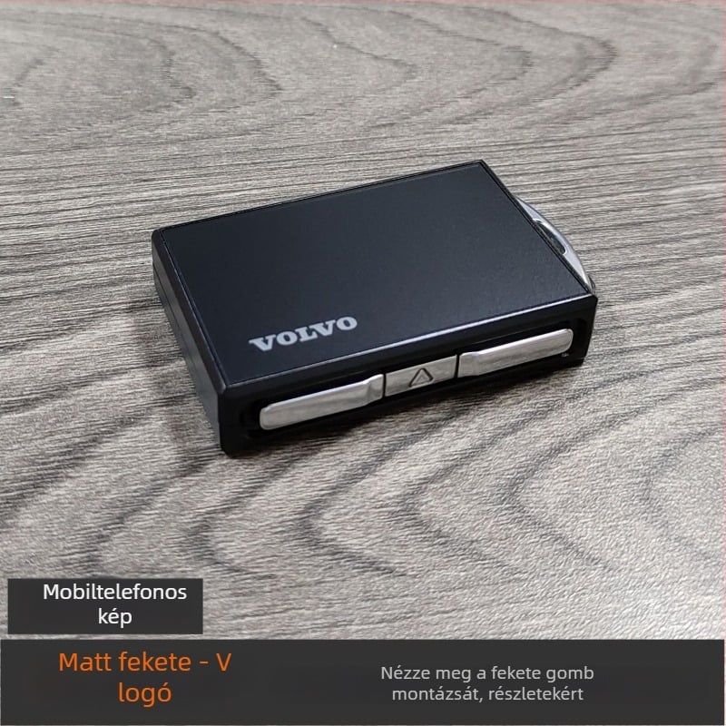 Volvo kulcsház ötvözetből, kompatibilis XC60, S90, S60, XC40, XC90, V60, V90 modellekkel, prémium kialakítás