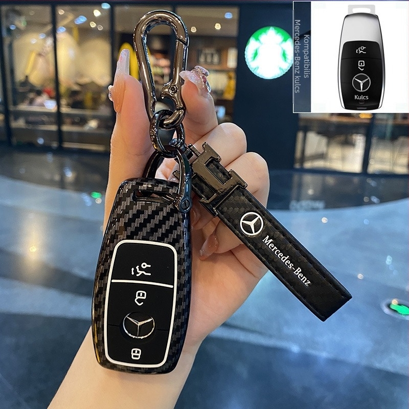 Mercedes-Benz kulcsvédő burkolat S-osztály, E-osztály, C-osztály és GLC modellekhez — ABS műanyag, prémium kivitel.