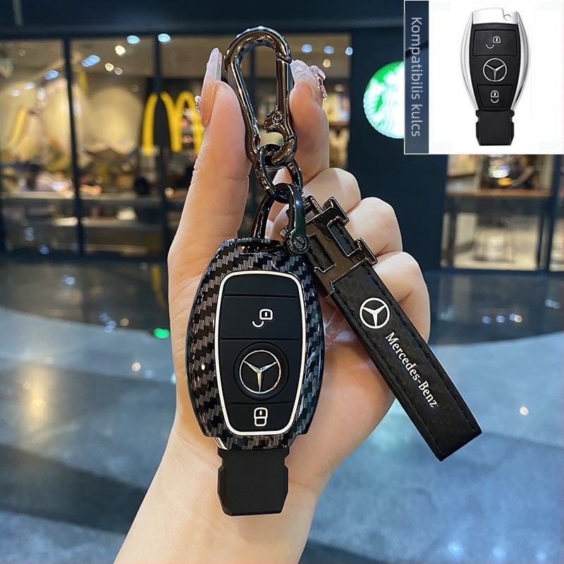 Mercedes-Benz kulcsvédő burkolat S-osztály, E-osztály, C-osztály és GLC modellekhez — ABS műanyag, prémium kivitel.