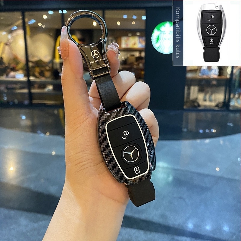 Mercedes-Benz kulcsvédő burkolat S-osztály, E-osztály, C-osztály és GLC modellekhez — ABS műanyag, prémium kivitel.