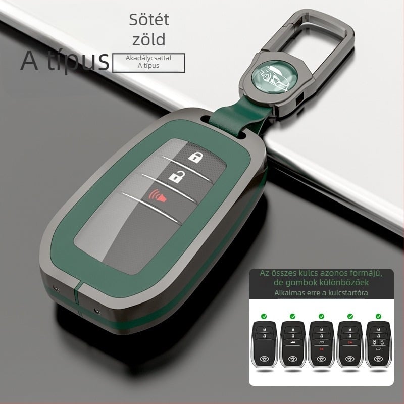 Tokkulcs tok Toyota modellekhez: 8. generációs Highlander, CHR, Corolla, Prado, Avalon — cink ötvözet + TPU, luxus stílus, H sorozat Toyota Model A, testreszabható